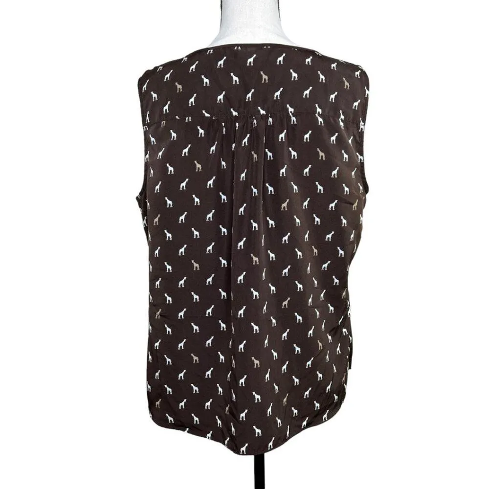 Croft & Barrow Brown Giraffe Tank Size XL - Image 3