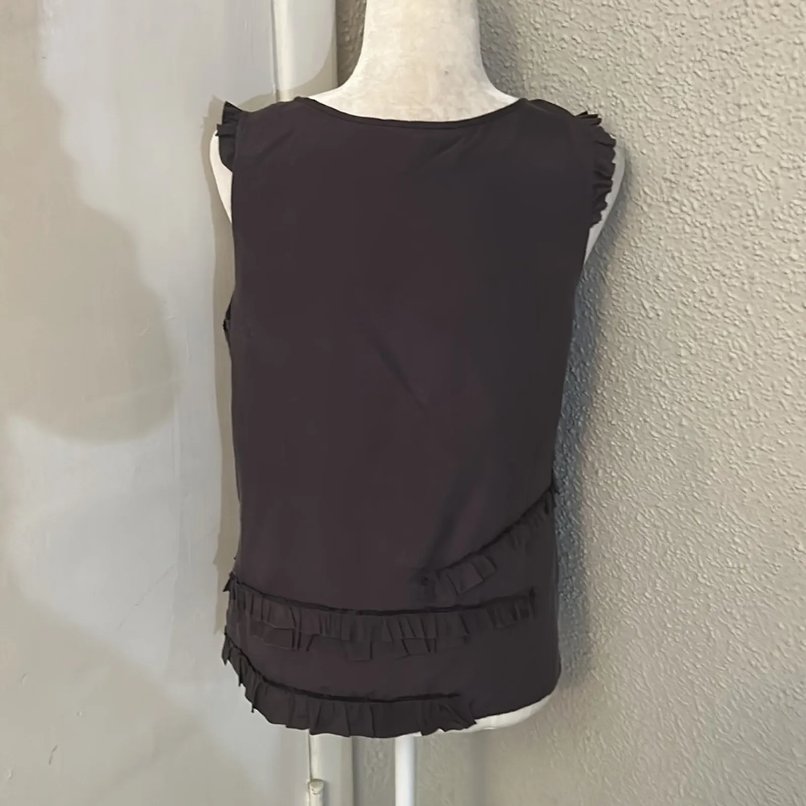 J. Crew Women's Tank Top Blouse 8 100% Silk Sleeveless Shirt Zipped 8 Balletcore - Image 2