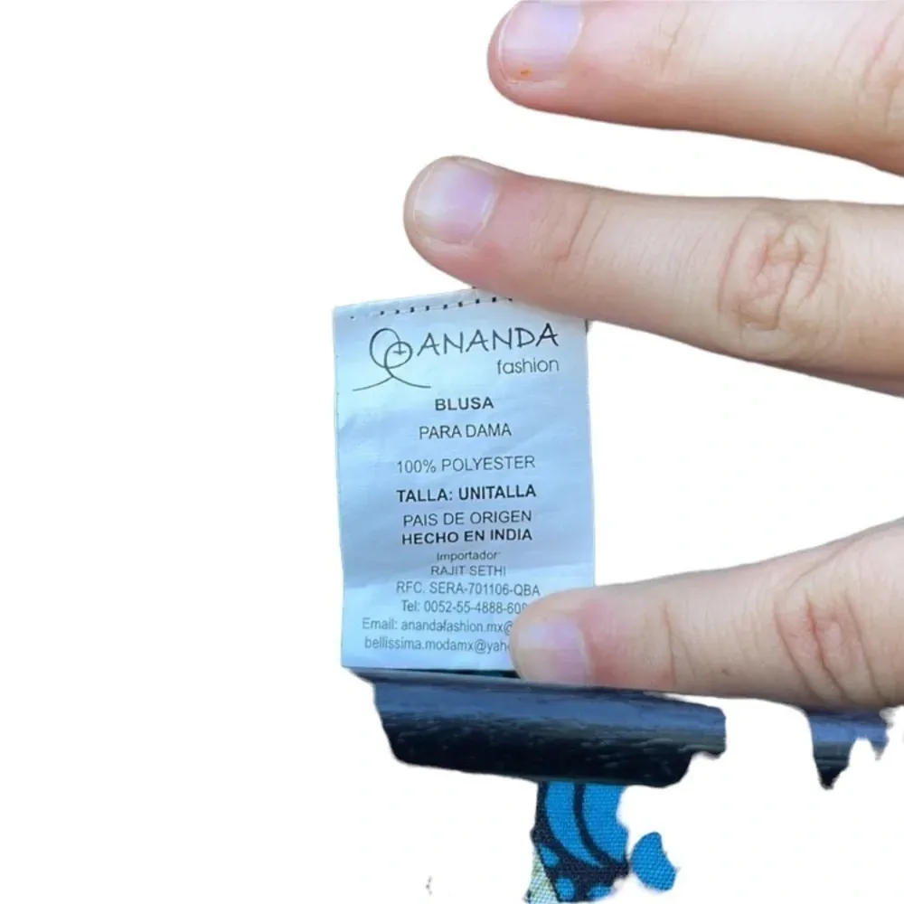 Ananda Fashion bathing suit cover one size fits S/M Blue - Image 3