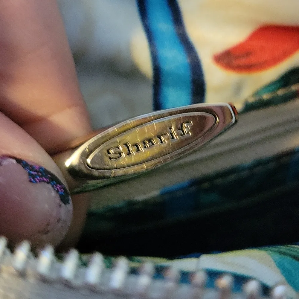 Sharif Blue and Gray Handbag - Image 7