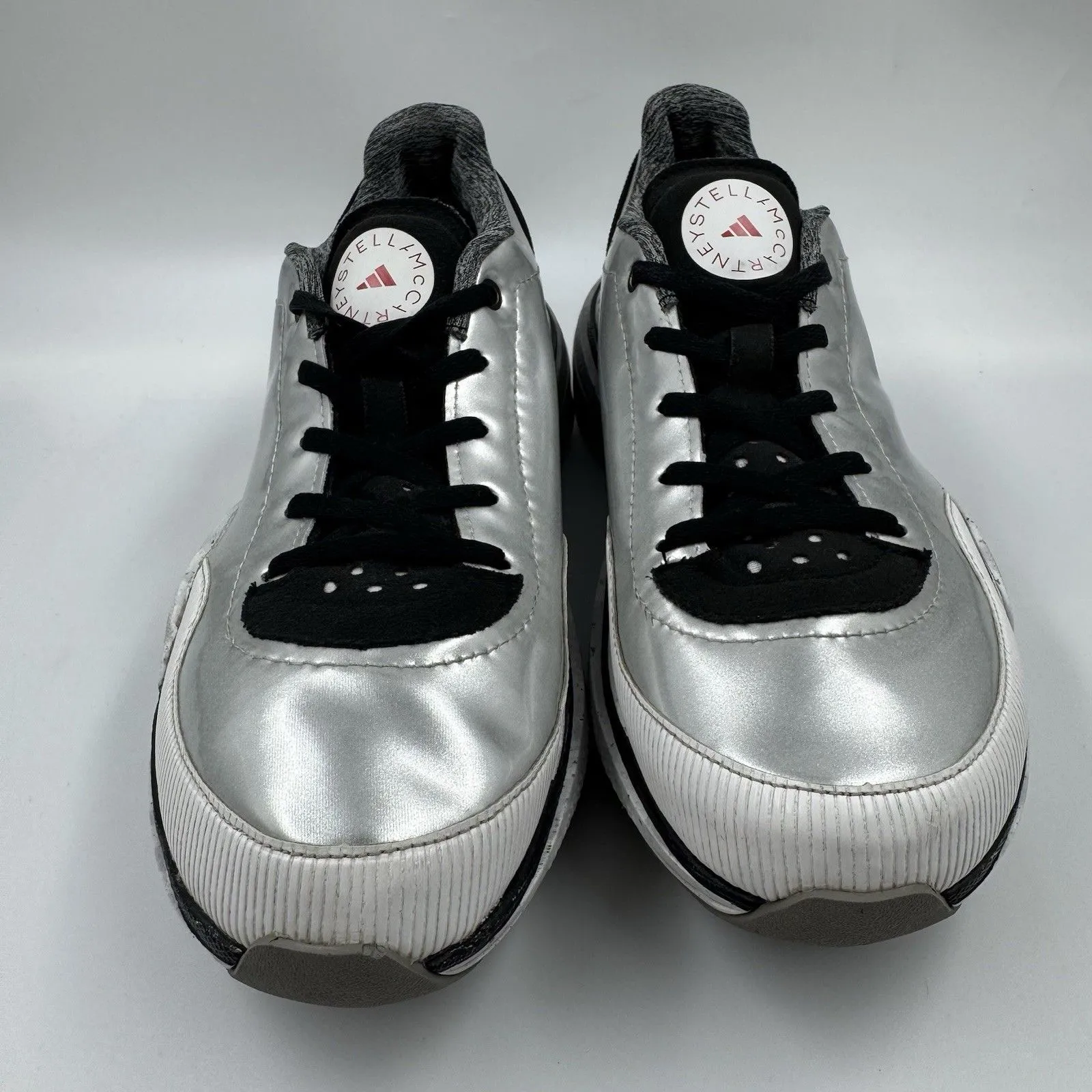 Adidas x Stella McCartney Earthlight Silver Metallic Shoes 7.5 YYJ 606004/GY5050 - Image 4