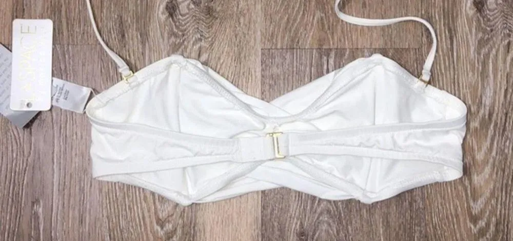L*Space Hot Tropics Bikini Top in White Large NWT - Image 6