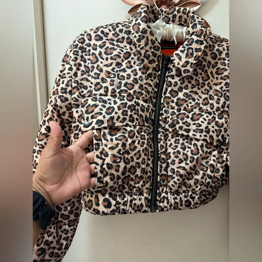 Zara Animal Print Bomber Jacket - Image 5