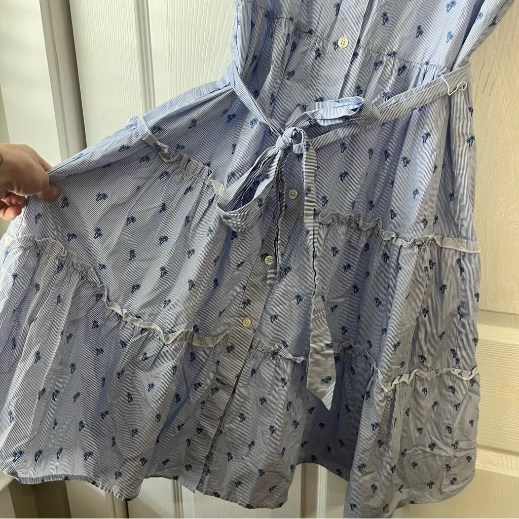 Kate Spade Blue Palm tree Dress size Small - Image 2