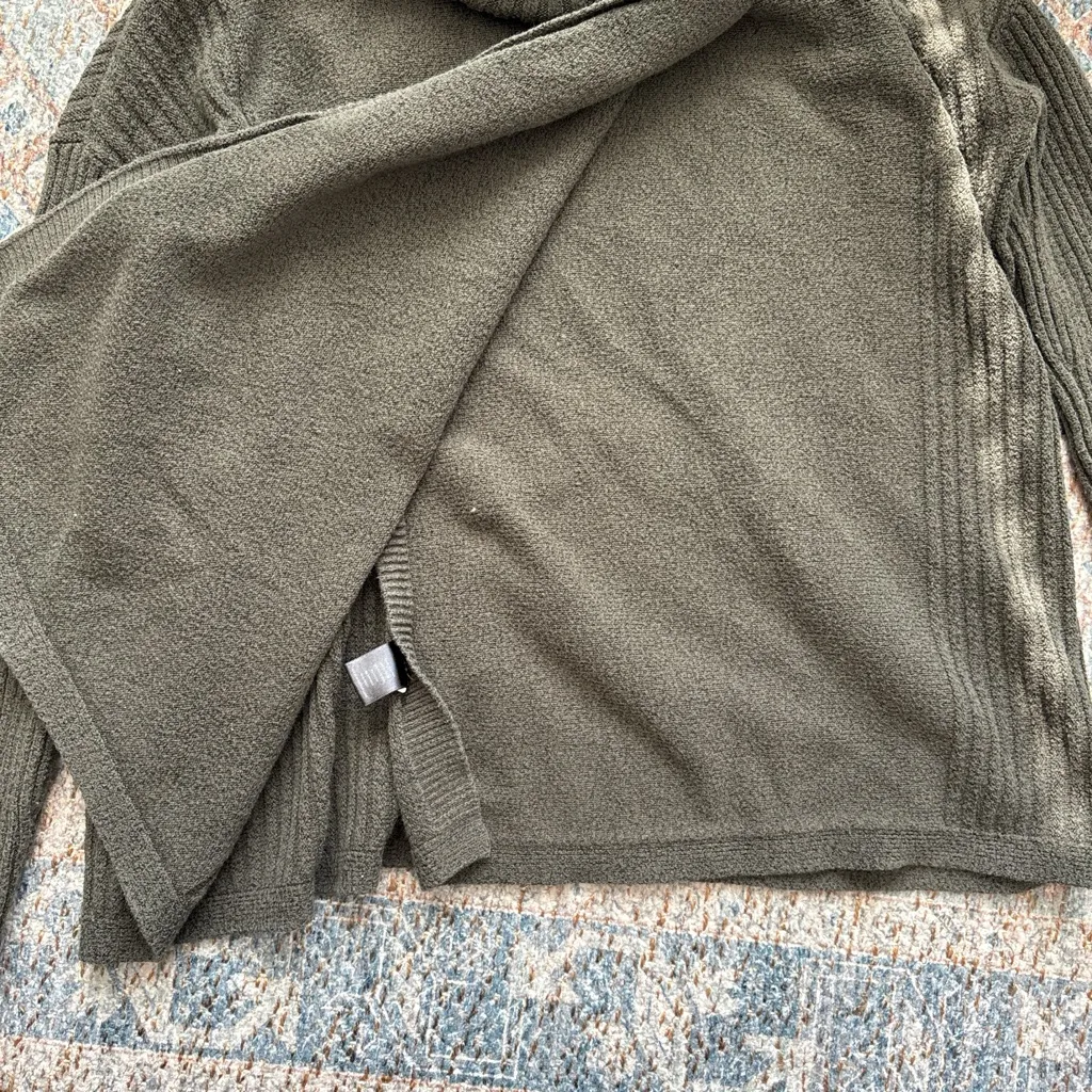 Simply Vera Vera Wang Olive Cowl Neck Sweater Green - Image 7