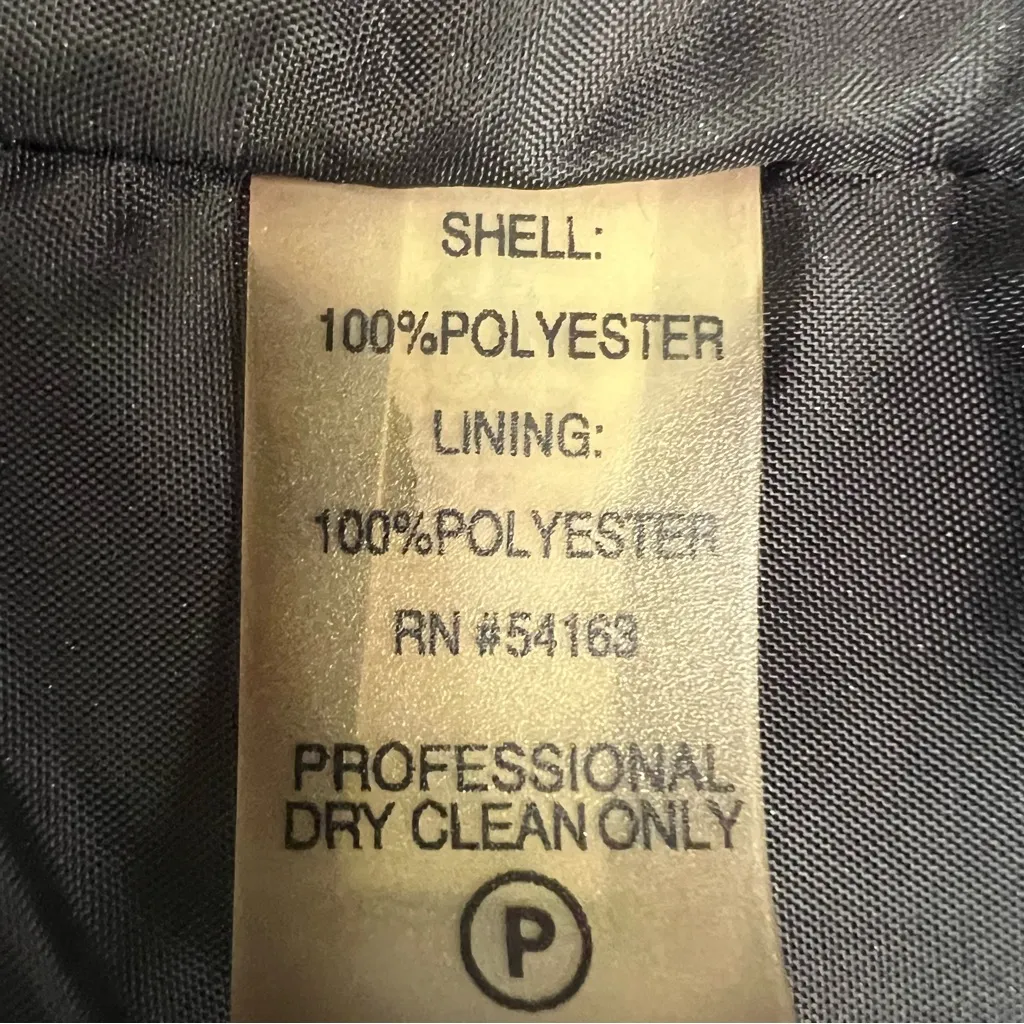 Calvin Klein Y2K Black Strapless Evening Gown Rosette Slit Red Carpet Dress 6 - Image 12