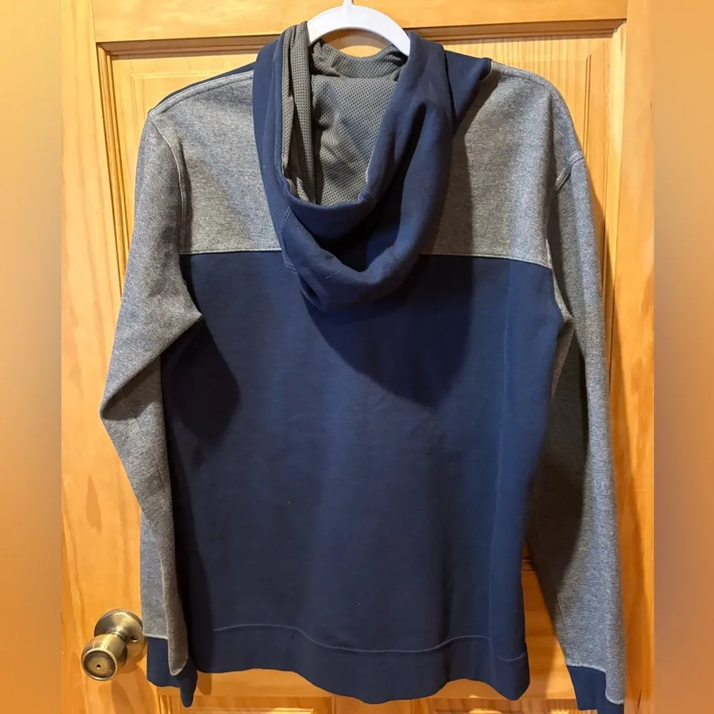 West Virginia Navy and Gray Hoodie women’s size Large could be unisex - Image 2