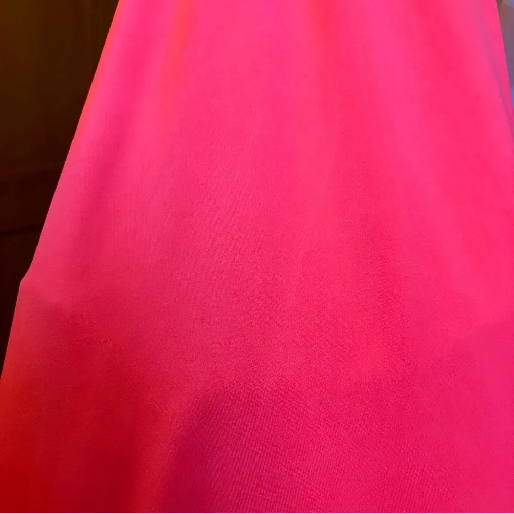 NWT Le Superbe Entourage Midi Slip Dress Hot Pink Coral Neon Slinky Satin size S - Image 9
