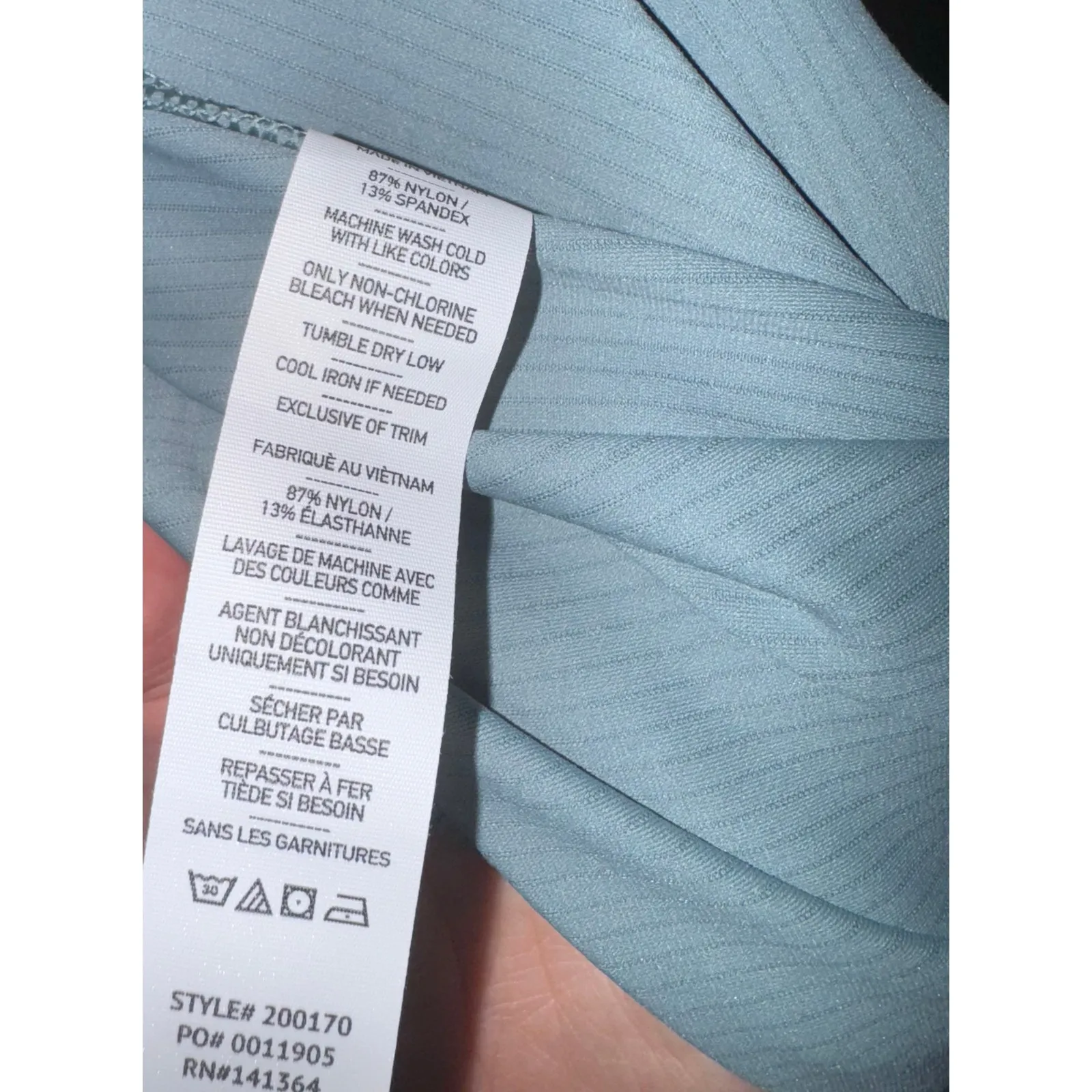 New Rhone Ripple Sweatpants Leggings Women Large Ribbed Sage Green Wide Leg Soft - Image 11