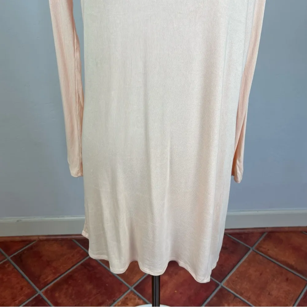 Free People Light Pink Ribbed Long Sleeve Tunic - Image 5