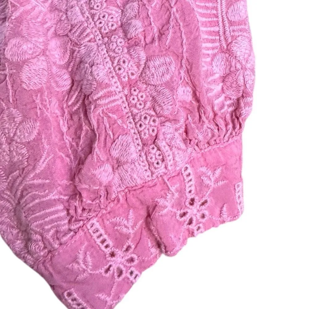 Johnny Was Blossom Rosie Button Down Blouse in Spring Rose S - Image 6