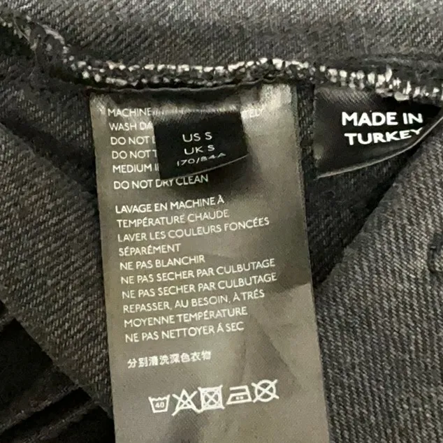 BDG Urban Outfitters Cropped Denim Bomber Jacket - Image 5