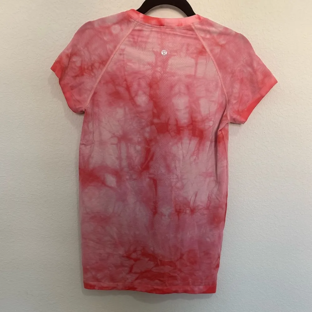 Lululemon Swiftly Tech Short Sleeve Tee Shirt 2.0 Marble Dye Raspberry Cream 10 - Image 6