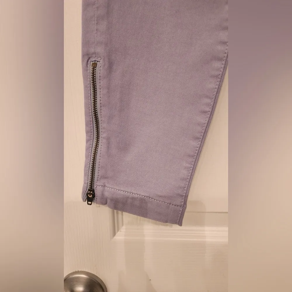 Joie Park Skinny Women's White Purple Lilac Skinny Jeans Leg Zip Size 28 - Image 12