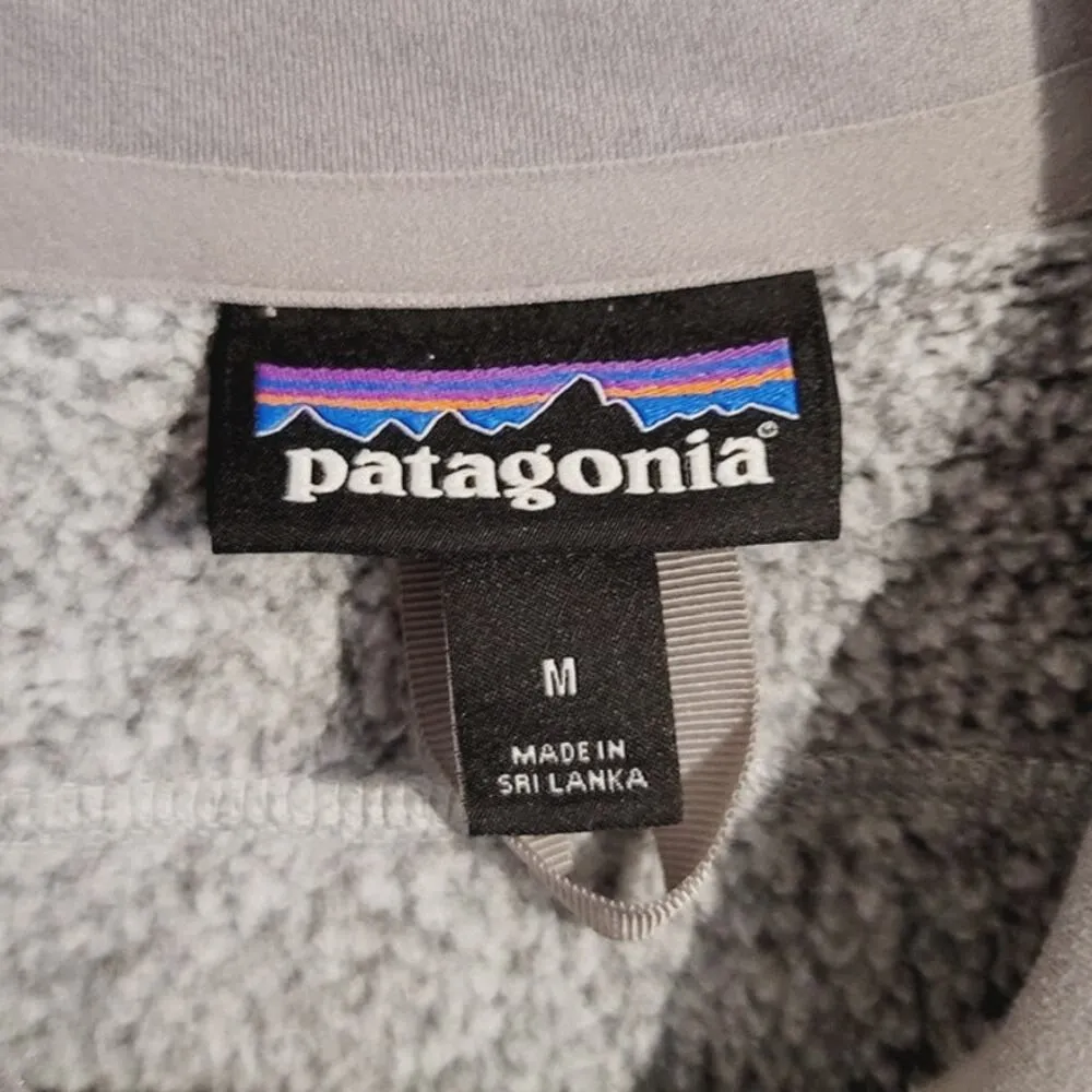 Patagonia Better Sweater 25886 Fleece Vest Embroidered Logo Gray Medium - Image 3