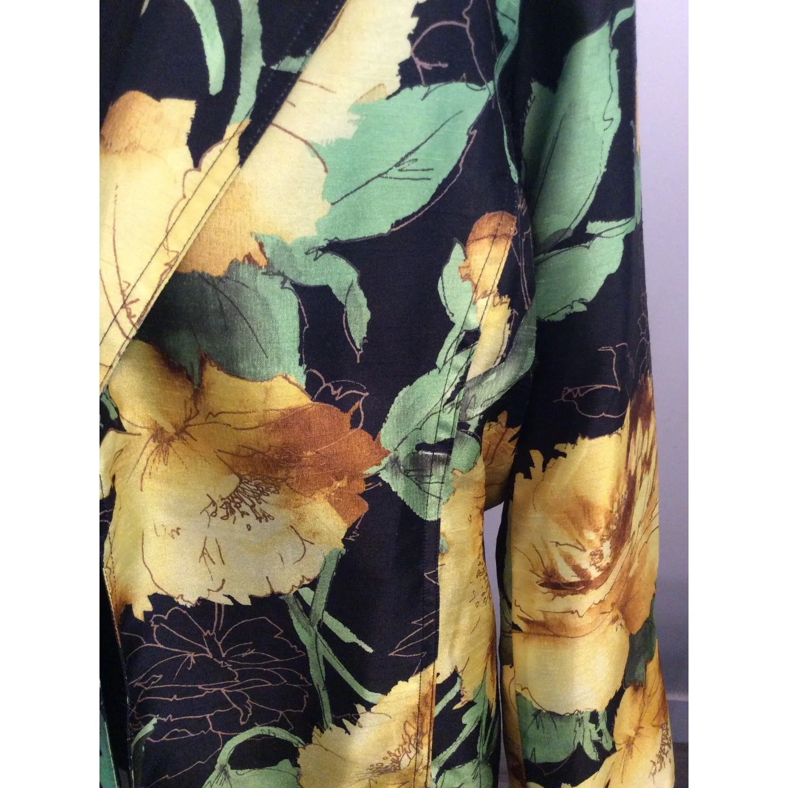 Susan Graver Large Floral Womens Light Jacket - Image 5