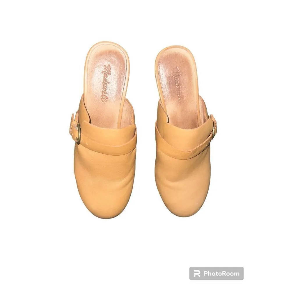 ✨Madewell The Monique Buckle Carmel Sz 9 Clogs ✨ - Image 2