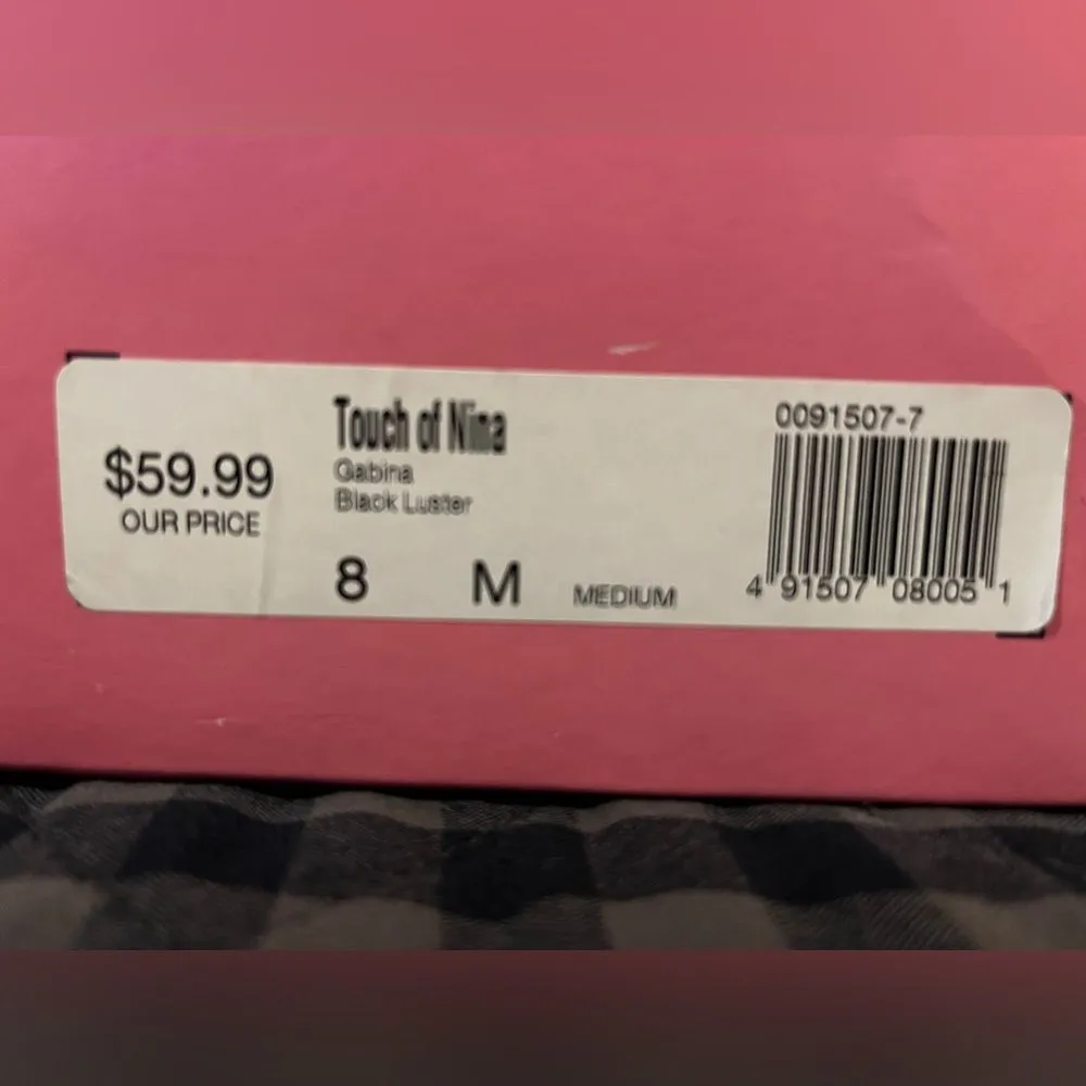 Touch of Nina High-heeled sandals ankle strap open toe Floral  Size 8 Black - Image 2