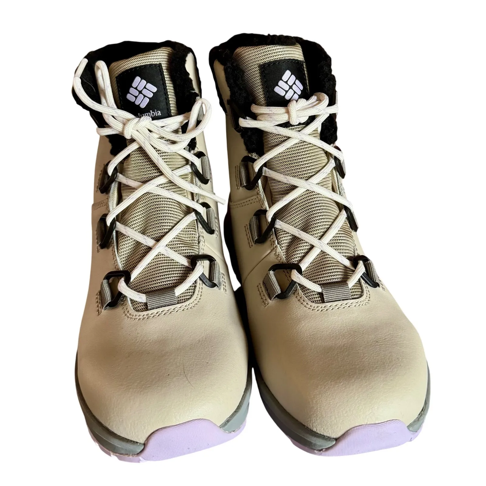 New‎ Columbia Women's Moritza Winter Boots 7 Light Clay Morning Mist - Image 3