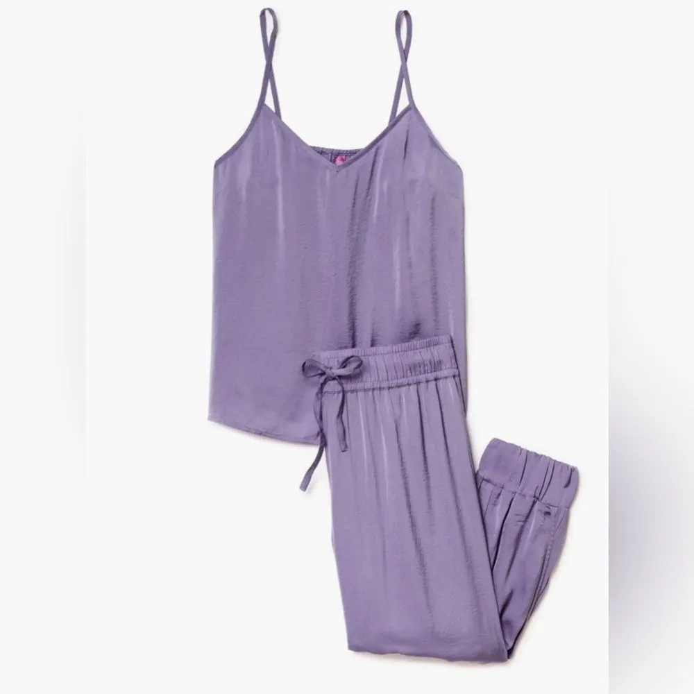 Adore Me Bethany Tank & Jogger Loungewear Set Purple Medium NWT IN PKG - Image 4