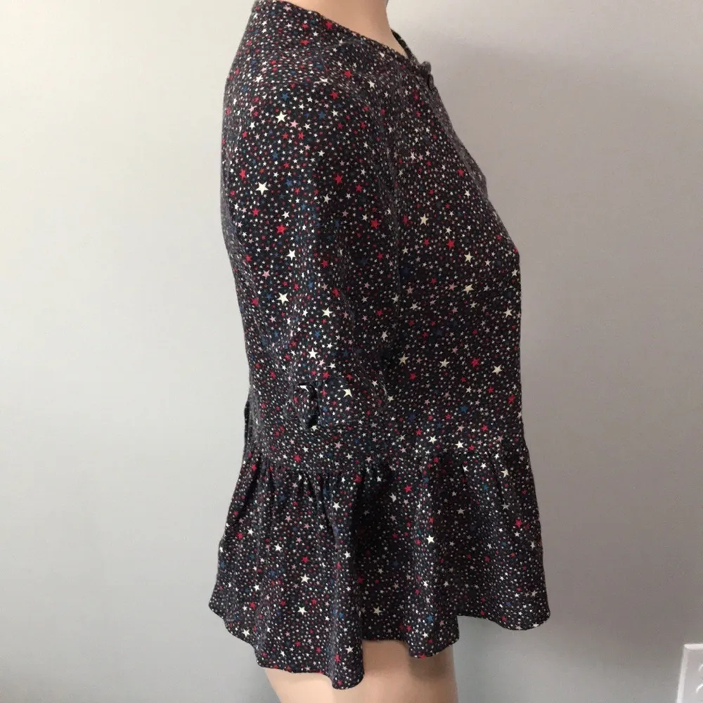 Madewell Starry Night Studio Ruffle Hem Top July 4 - Image 6