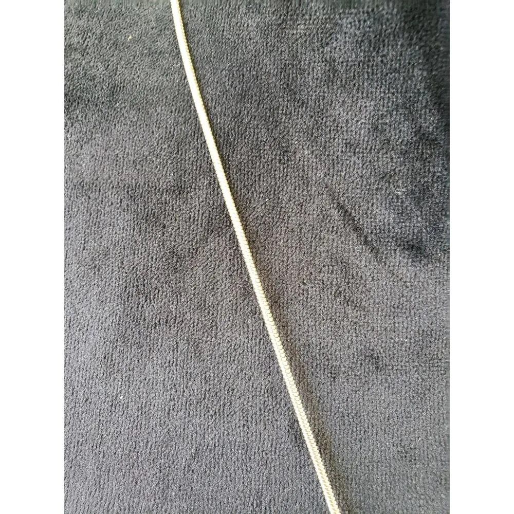 Women Gold Tone Square Ivory Resin Keyhole Pendant Necklace - Image 4