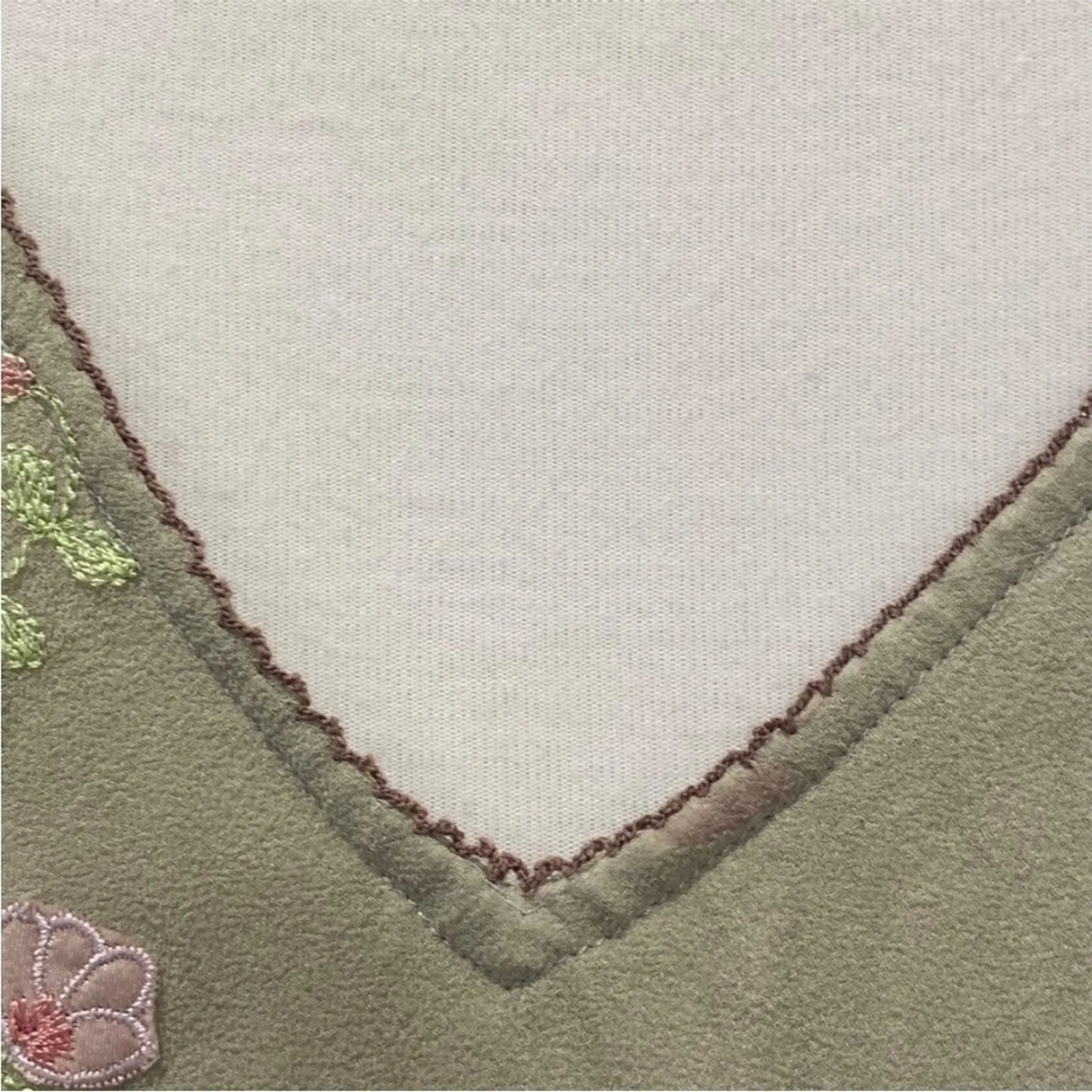 Vintage Large Dress Y2K Set XL Cardigan Silk 90s Slipdress Boho Cottage Fairy Green - Image 11