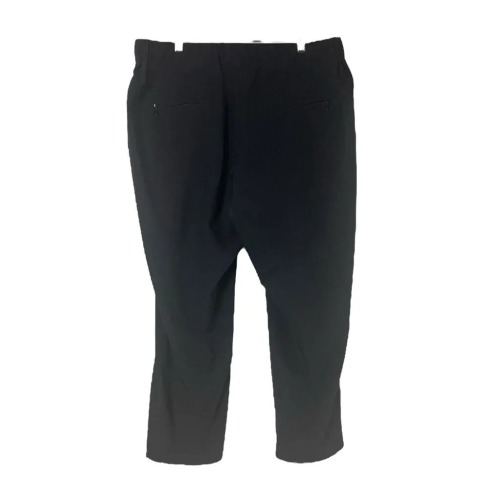 Chico’s Size 3 Pants Zenergy Golf Leisure Straight Leg Zip Pockets Women’s  16 - Image 3