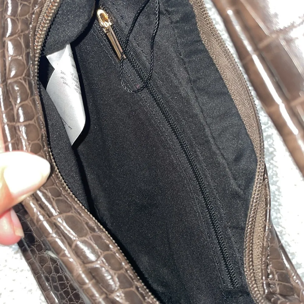 Stunning New Prettylittlething Brown Snakeskin Small Shoulder Bag - Image 6