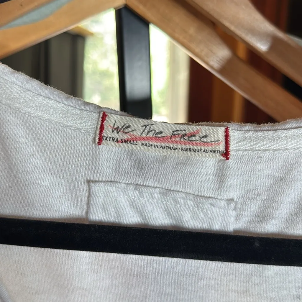Free People We The Free All You Need Tee White Size XS Oversized - Image 10