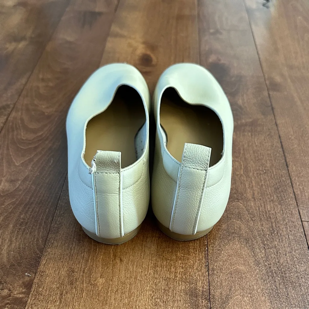 Everlane The Day Glove Leather Flats,  Cream, Womens Sz 9.5 - Image 3