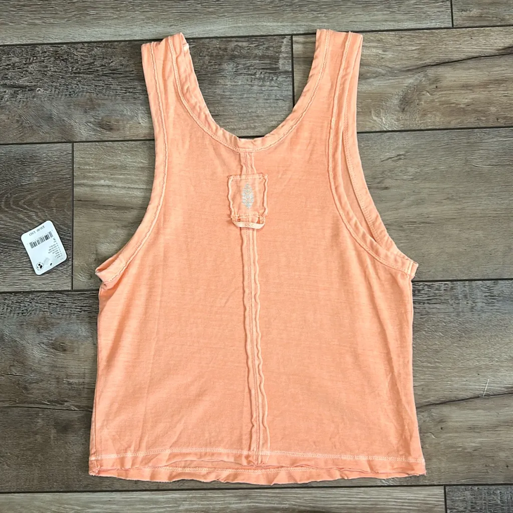 FP Movement Free People Back to Basics Tank Melon Small NWT Pink - Image 6
