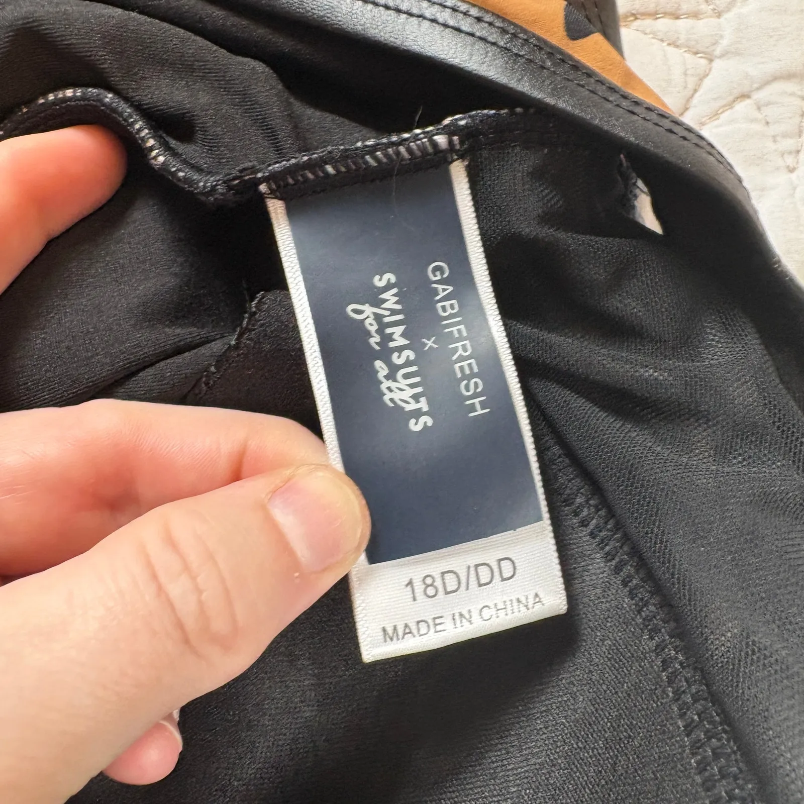 NWOT Swimsuits For All x Gabifresh Wildcat Leopard Print Swimsuit Size 18D/DD Tan - Image 3