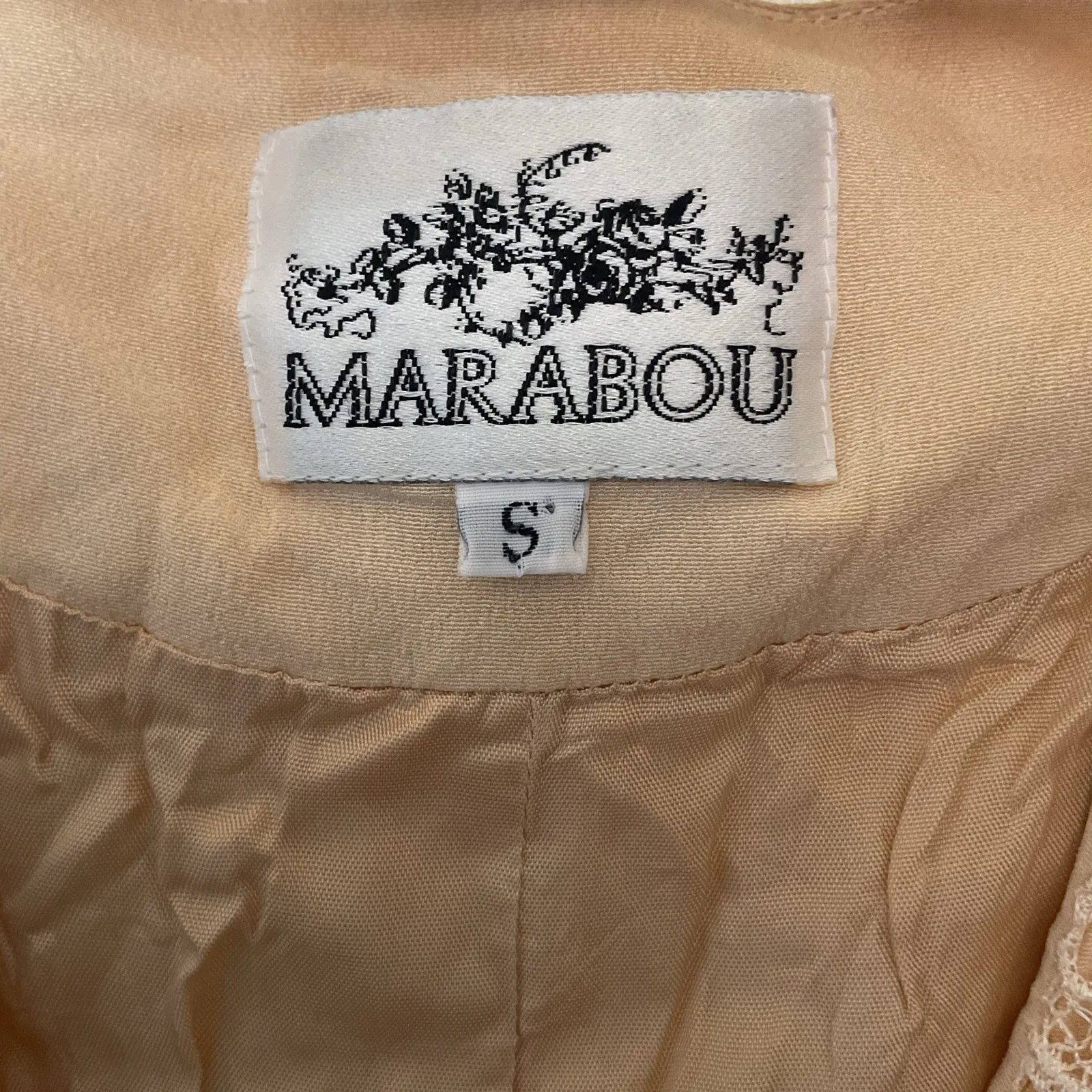 Vintage Boho Festival Vest Cream Lace Beaded Marabou Feather Trim Women’s S - Image 3