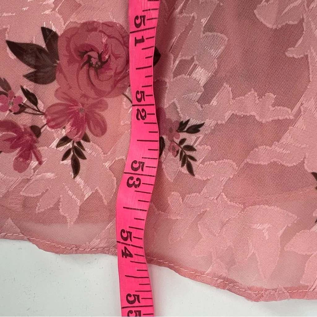 NWT For Love & Lemons Guinevere Maxi Dress Pink floral Sz S - Image 9