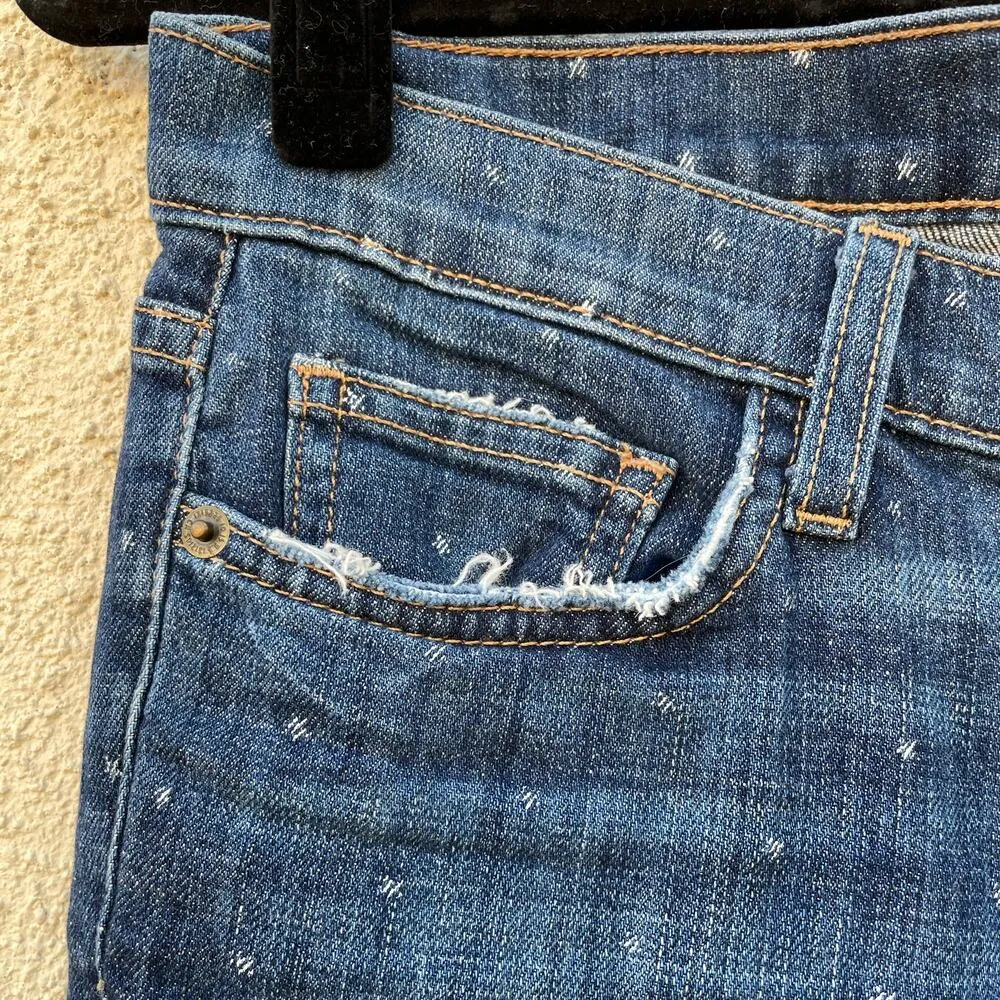 Current Elliott Jeans 27 The Stiletto In Love With White Stars - Image 5