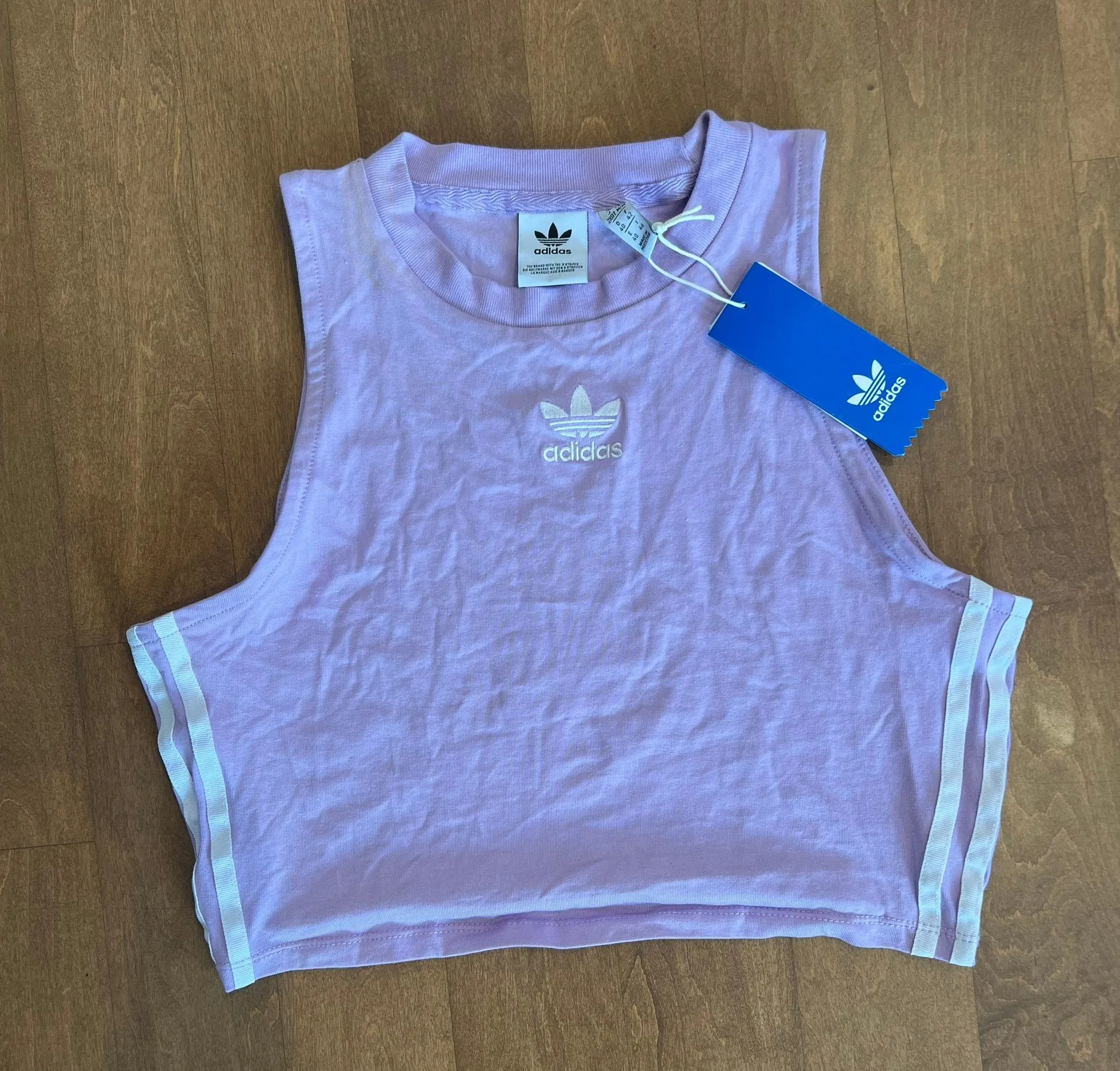 Adidas Lilac Tank Top And Short Set - Image 5