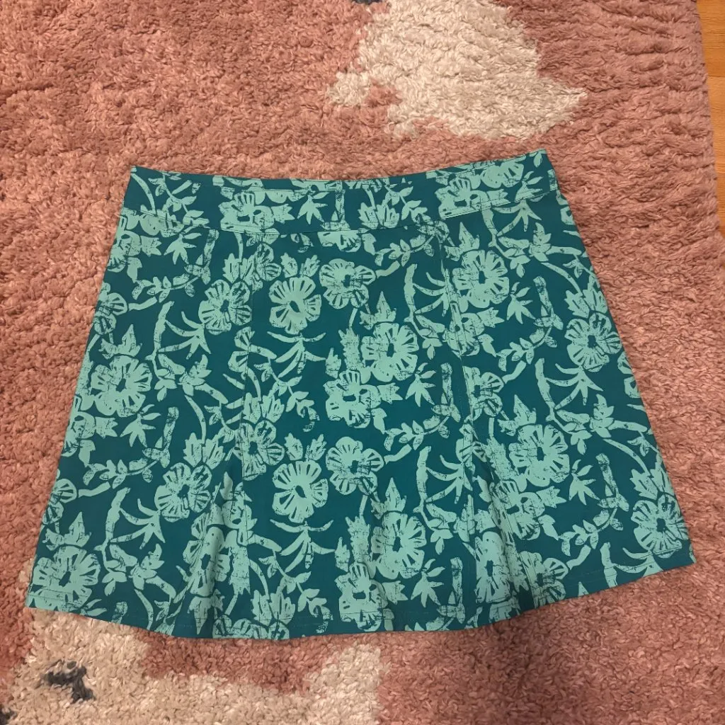 Rip Skirt Hawaii Wrap Womens Sz M Teal Green Swim Cover Tropical Beach Length 2 Size M - Image 2