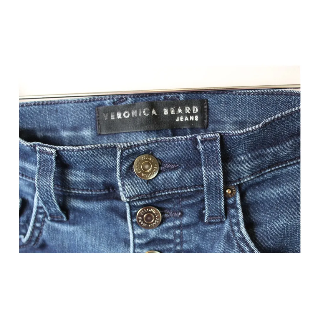Veronica Beard Jeans Womens 28 Debbie Ankle Skinny High Rise Bright Blue Stretch - Image 3