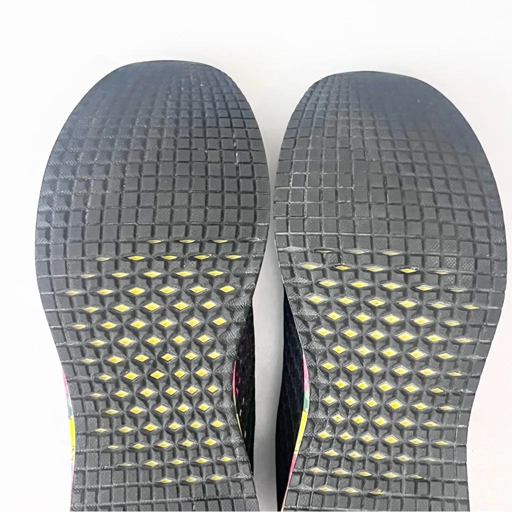 NOBULL Black Mesh Floral Super Bloom Tropical Print Lace Up Athletic Shoes 9.5 - Image 5