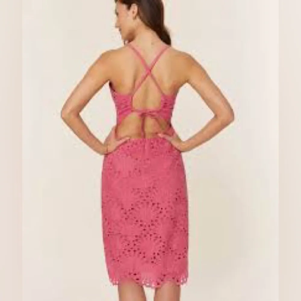 NWT Andie The Roatan Midi Dress - Eyelet - pink XL - Image 3