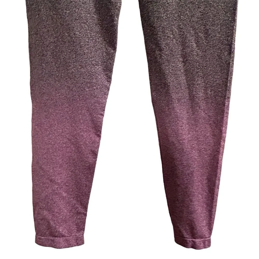 Aerie Women's Ombre Ankle Leggings Size L Gray to Purple Gradient - Image 5