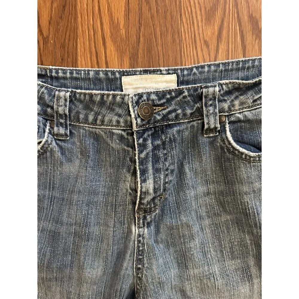 Maurices Taylor Bootcut Jeans Womens Size 11/12 Short Distressed - Image 4