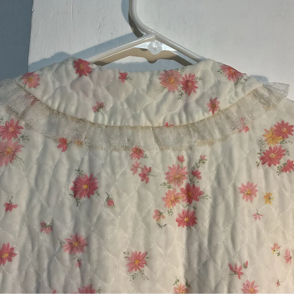 Vintage Saks Fifth Avenue night gown sleep dress L large :Box R: - Image 4