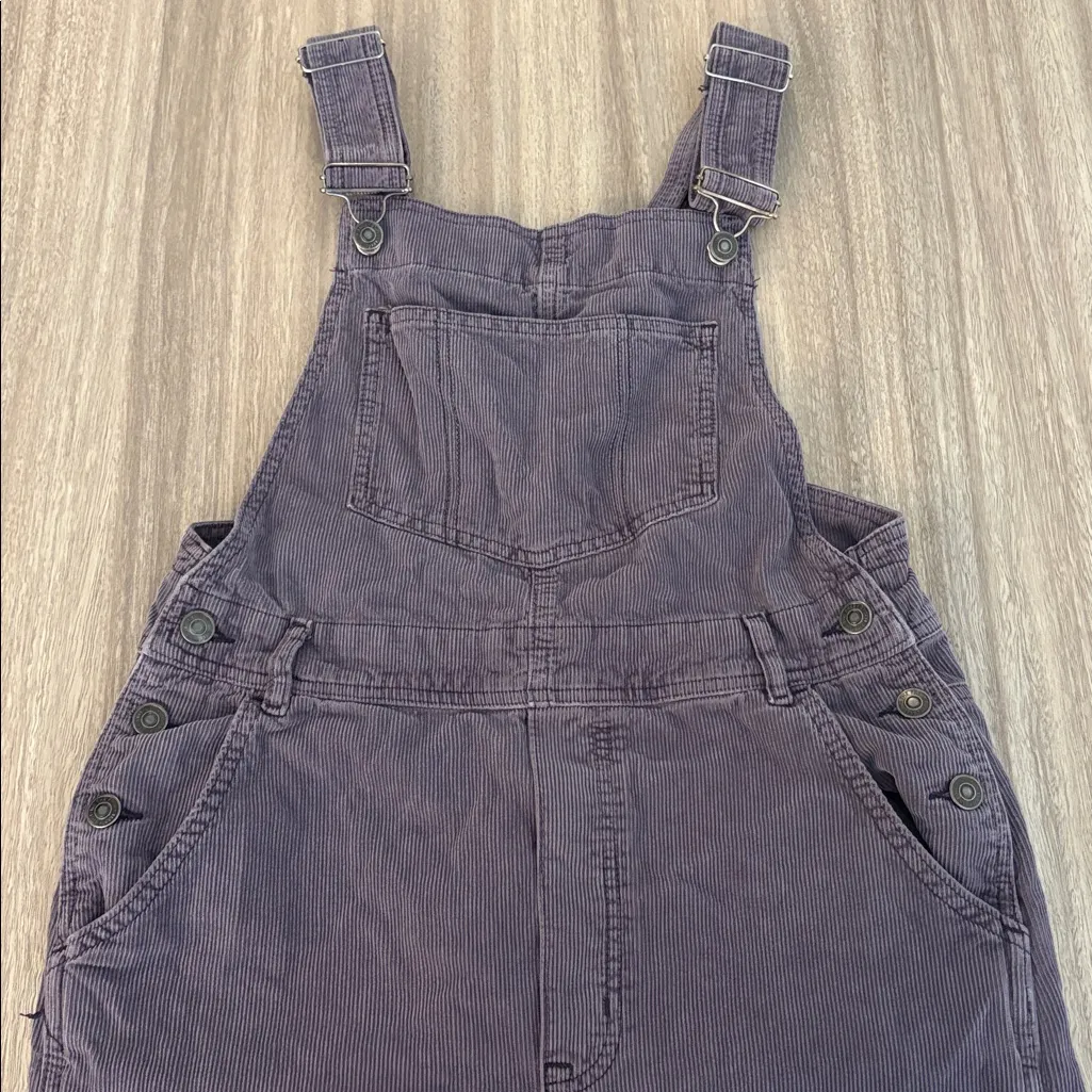 Free People We The Free Super Slouchy Cord Overalls Purple Size XS - Image 4