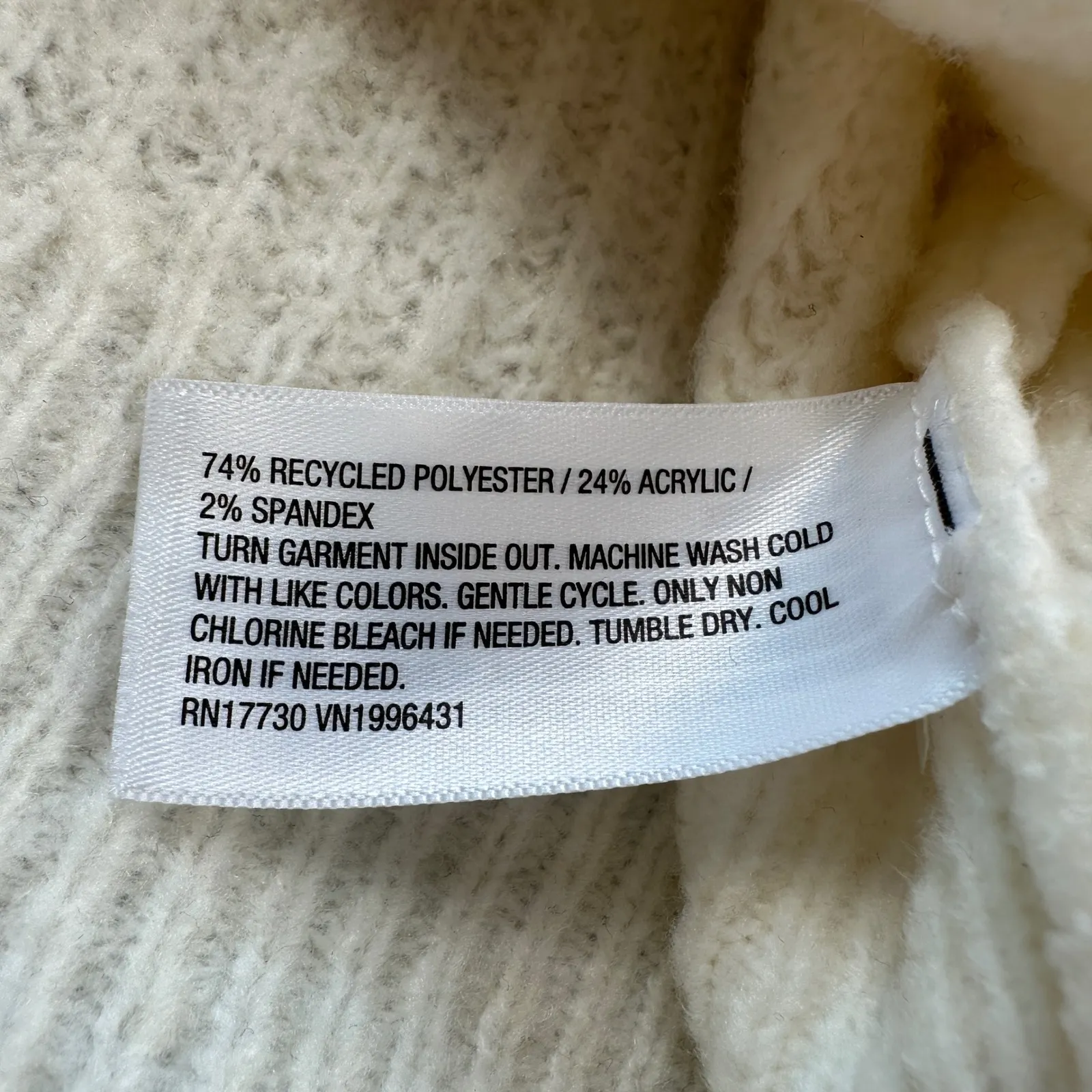 Universal Thread Womens Cardigan Sweater XS Cream Ribbed Button Front Crew NWT - Image 5