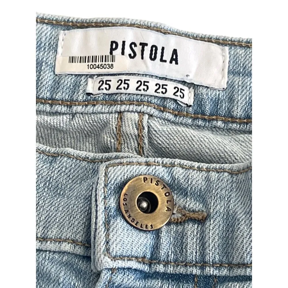 PISTOLA Audrey Mid Rise Skinny Jeans in Venice 25 Womens Denim Pants - Image 8