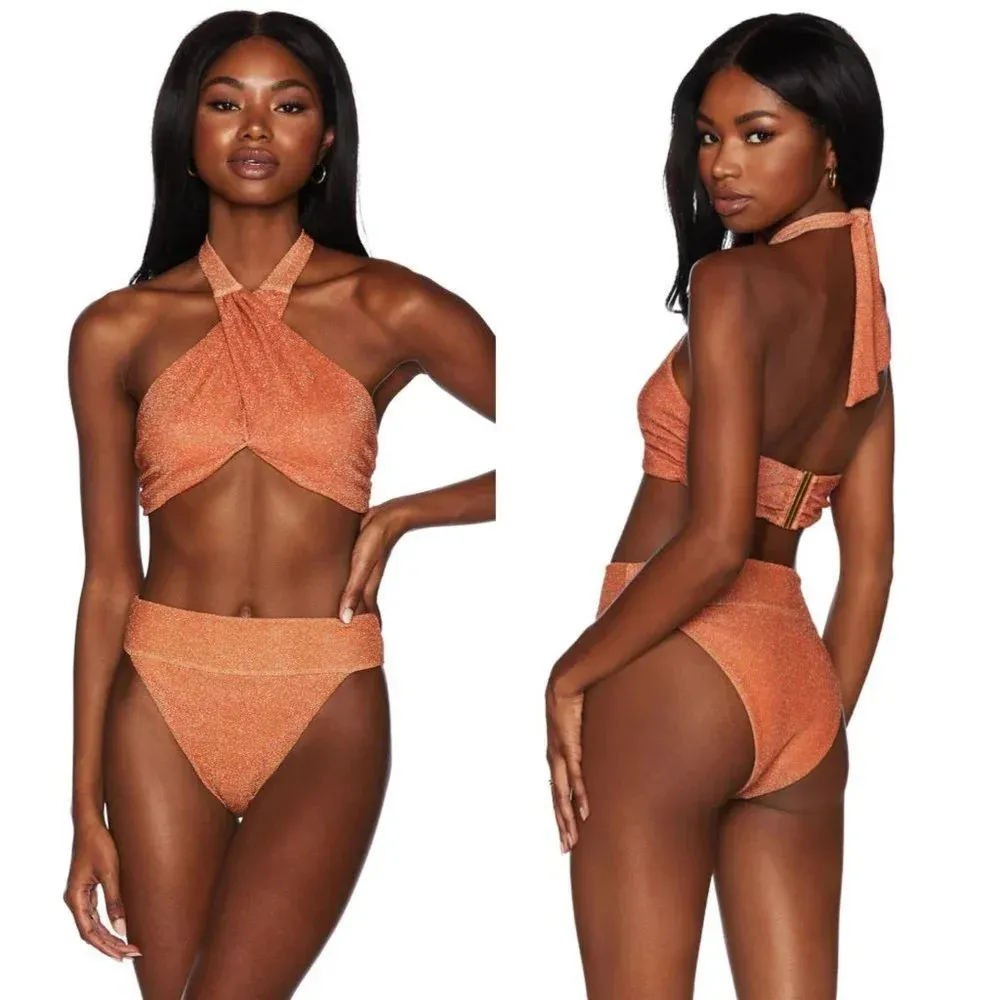 Free People Beach Riot Jessica Bikini Top Size Medium NWOT $118 - Image 9