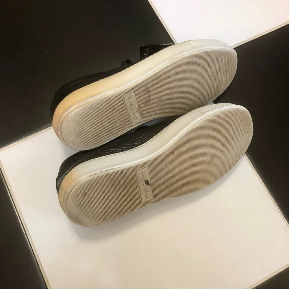 Adriana Leather Low Top Sneakers In Calfskin Logo Face Streetwear 7 - Image 12