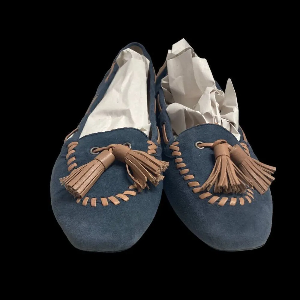 ISAAC MIZRAHI‎ LIVE! Women’s shoes Size 7M, Blue & Tan - Image 12